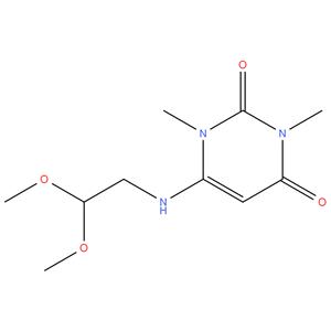 6 - ( ( 2,2 - dimethoxyethyl ) amino ) -1,3 - dimethylpyrimidine - 2,4 ( 1H , 3H ) -dione
