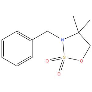 1,2,3-Oxathiazolidine, 4,4-dimethyl-3-(phenylmethyl)-,2,2-dioxide
