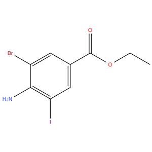 Ethyl-5-iodo-3-bromo-4-aminobenzoate