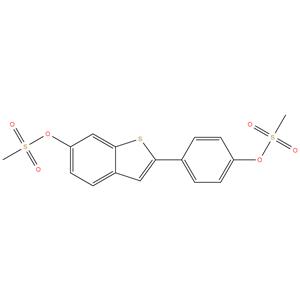 (6-Methylsulfonyloxy-2-[(4-methylsulfonyloxy)phenyl]benzothiophene)
