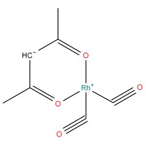 Rhodium bis(carbonyl)acetyl acetone