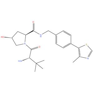 (2S,4R)-1-((S)-2-amino-3,3-dimethylbutanoyl)-4-hydroxy-N-(4-(4-methylthiazol-5-yl)benzyl)pyrrolidine-2-carboxamide