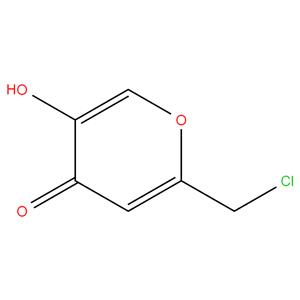 2- ( chloromethyl ) -5 - hydroxy - 4H - pyran - 4 - one