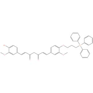 Phosphonium, [3-[4-[(1E,6E)-7-(4-hydroxy-3-methoxyphenyl)-3,5-dioxo-1,6-heptadien-1-yl]-2-methoxyphenoxy]propyl]triphenyl- (ACI)