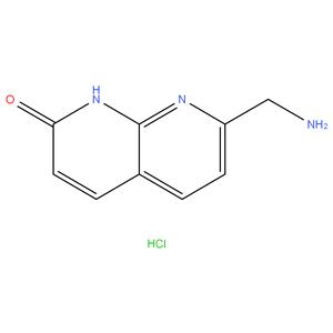 7- ( aminomethyl ) -1,8 - naphthyridin - 2 ( 1H ) -one hydrochloride