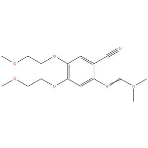 Erlotinib impurity-3 standard (N’(4,5-BIS(2-METHOXYETHOXY)-2-CYANOPHENYL)-N,N-DIMETHYLFORMAMIDINE,)