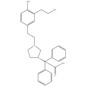 (S)-2-{1-[3-(2-Bromoethyl)-4-hydroxyphenethyl]pyrrolidin-3-yl}-2,2-diphenylacetamide