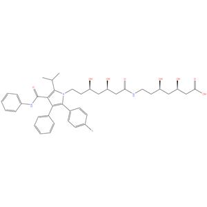 Atorvastatin EP Impurity F
(3R,5R)-7-[[(3R,5R)-7-[2-(4-fluorophenyl)-5-(1-methylethyl)
-3-phenyl-4-(phenylcarbamoyl)-1H-pyrrol-1-yl]-3,5-
dihydroxyheptanoyl]amino]-3,5-dihydroxyheptanoic acid