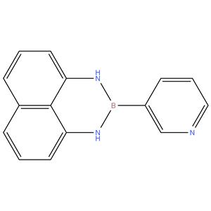 2- ( pyridin - 3 - yl ) -2,3 - dihydro - 1H
naphtho [ 1,8de ] [ 1,3,2 ] diazaborini
ne