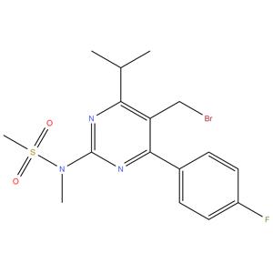 5-(Bromomethyl)-4-(4-fluorophenyl)-6-isopropyl-2-[methyl(methylsulfonyl)amino]pyrimidine