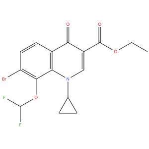 Ethyl 7-bromo-1-cyclopropyl-8-(difluoromethoxy)-4-oxo-1,4-dihydroquinoline-3-carboxylate