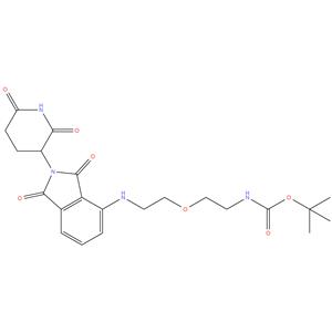 tert-butyl (2-(2-((2-(2,6-dioxopiperidin-3-yl)-1,3-dioxoisoindolin-4-yl)amino)ethoxy)ethyl)carbamate