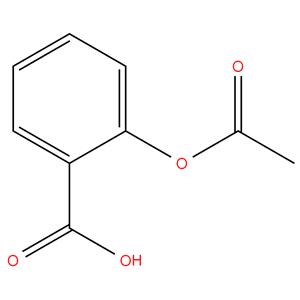 ASPIRIN (2-ACETOXY BENZOIC ACID)USED IN ANTI INFLAMMATORY