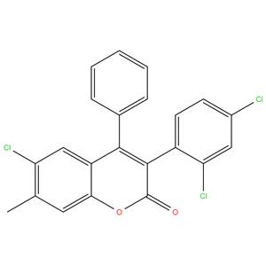 6-Chloro-3(2,4-Dichloro Phenyl)-7-Methyl-4-Phenyl Coumarin