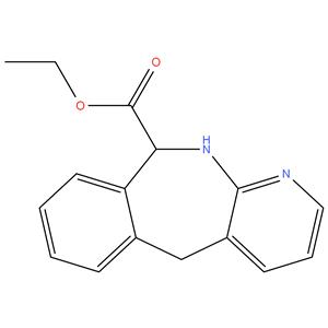 ethyl 10,11 - dihydro - 5H - benzo [ e ] pyrido [ 2,3 - b ] azepine - 10 - carboxylate