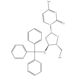 | 3 ' - NH - trityl - 2 ' , 3 ' - dideoxycytidine