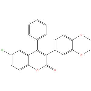 6-Chloro-3(3,4-DimethoxyPhenyl)-4-Phenyl Coumarin