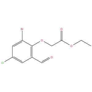 ethyl 2- ( 2 - bromo - 4 - chloro - 6 - formylphenoxy ) acetate