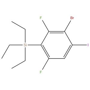 (3-bromo-2,6-difluoro-4-iodophenyl)triethylsilane