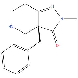 (R)-3a-benzyl-2-methyl-2,3a,4,5,6,7-hexahydro-3H- pyrazolo[4,3-c]pyridin-3-one