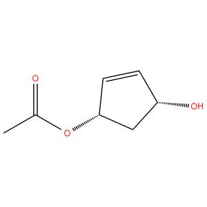 ( 1R , 4S ) -4 - hydroxycyclopent - 2 - en - 1 - yl acetate