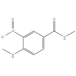 N - methyl - 4- ( methylamino ) -3 - nitrobenzamide