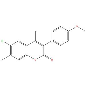 6-Chloro-4,7-Dimethyl-3(4-Methoxy Phenyl) Coumarin