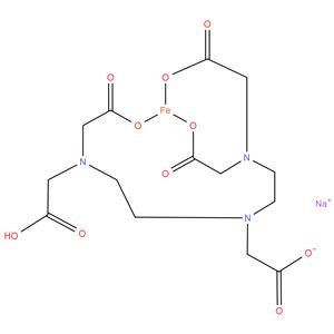 sodium hydrogen [N,N-bis[2-[bis(carboxymethyl)amino]ethyl]glycinato(5-)]ferrate(2-)