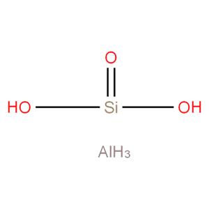 Pyrophyllite (AlH(SiO3)2)
