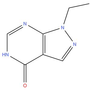 1-ethyl-1H-pyrazolo[3,4-d]pyrimidin-
4(5H)-one