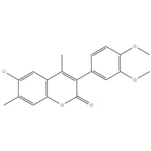 6-Chloro-3(3,4-Dimethoxyphenyl)-4,7-Dimethyl Coumarin