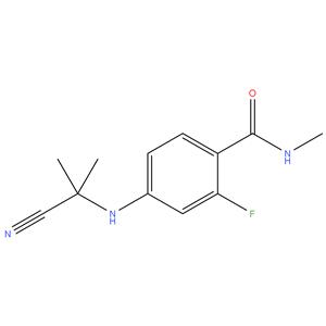 4-[(2-Cyanopropan-2-yl)amino]-2-fluoro-N-methylbenzamide