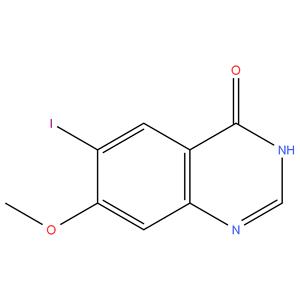 6 - iodo - 7 - methoxyquinazolin - 4 ( 1H ) -one