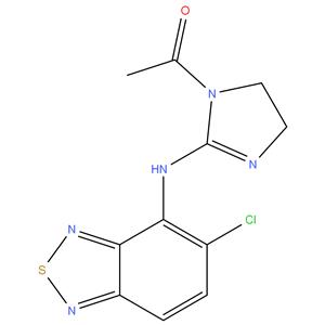 1-[2-[(5-Chloro-2,1,3-benzothiadiazol-4-yl)amino]-4,5- dihydro-1H-imidazol-1-yl]-ethanone (or) 1-Acetyl-N-(5- chloro-2,1,3-benzothiadiazol-4-yl)-4,5-dihydro-1H-imidazol-2-amine
