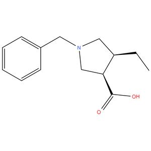 (3R,4S)-4-Ethyl-1-(phenylmethyl)-3-pyrrolidinecarboxylic acid