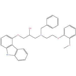 (2RS)-1-[benzyl[2-(2-methoxyphenoxy)ethyl]amino]-3-(9Hcarbazol-4-yloxy)propan-2-ol