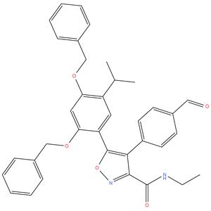 5-[2,4-Bis(benzyloxy)-5-isopropylphenyl]-N-ethyl-4-(4-formylphenyl)-1,2-oxazole-3-carboxamide