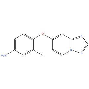 4-([1,2,4]triazolo[1,5-a]pyridin-7-yloxy)-3-methylaniline