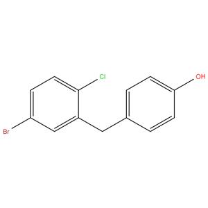 4-[(5-bromo-2-chlorophenyl) methyl] phenol