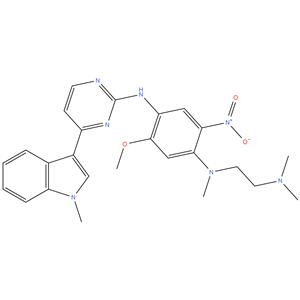 N1-[2-(Dimethylamino)ethyl]-5-methoxy-N1-methyl-N4-[4-(1-methyl-1H-indol-3-yl)-2-pyrimidinyl]-2-nitro-1,4-benzenediamine