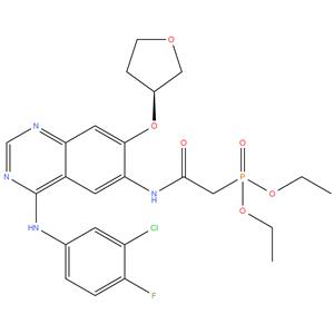 (S)-Diethyl 2-(4-(3-Chloro-4-Fluorophenylamino)-7- (Tetrahydrofuran-3-Yloxy)Quinazolin-6-Ylamino)-2- Oxoethylphosphonate