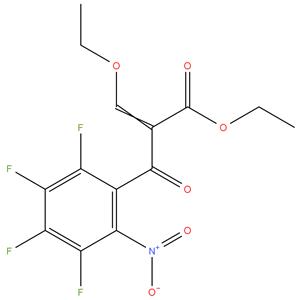 ethyl ( Z ) -3 - ethoxy - 2- ( 2,3,4,5 - tetrafluoro - 6 - nitrobenzoyl ) acrylate