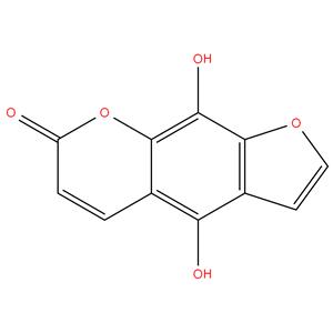 5,8- Dihydroxy psoralene;7 H- Furo [3,2-g ][1] benzopyran -7-one,4,9-Dihydroxy