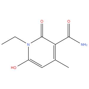 3-Carbamoyl-N-ethyl-6-hydroxy-4-methyl-2-pyridone