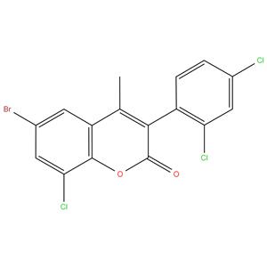 6-Bromo-8-Chloro-3(2,4-Dichloro Phenyl)-4-Methyl Coumarin