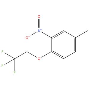 4-methyl-2-nitro-1-((2,2,2-trifluoroethoxy)methyl)benzene