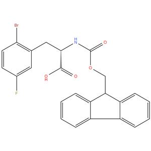 (2S)-3-(2-bromo-5-fluorophenyl)-2-({[(9H-fluoren-9-yl)methoxy]carbonyl}amino)propanoic acid