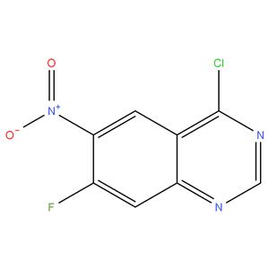 4 - chloro - 7 - fluoro - 6 - nitroquinazoline