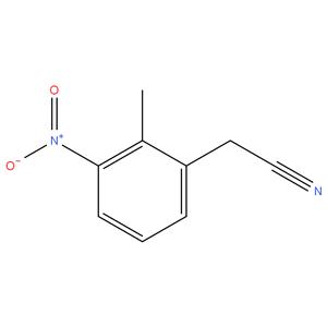 2-(2-METHYL-3-NITRO PHENYL )ACETO NITRILE