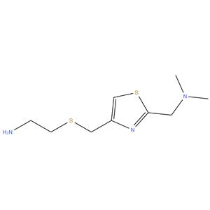 2-(Dimethylaminomethyl)4-(2-aminoethyl-thiomethyl)thiazole